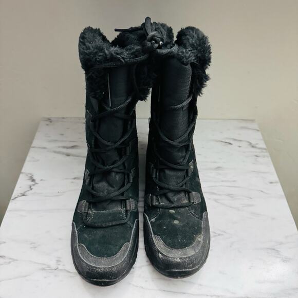 Columbia Ice Maiden II Black Snow Boots Women Size 9 - Picture 3 of 9